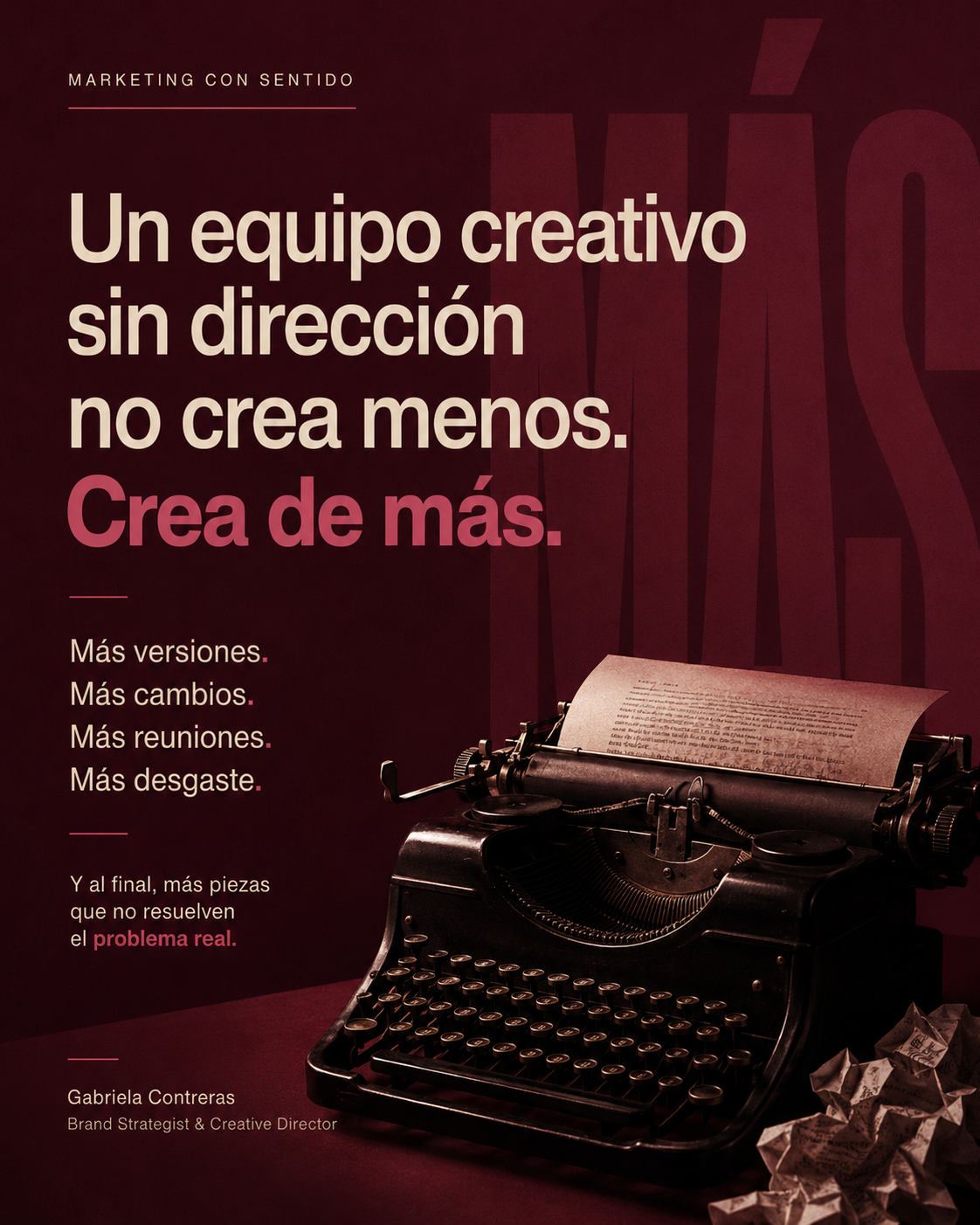 Decisión — Un calendario reduce la improvisación